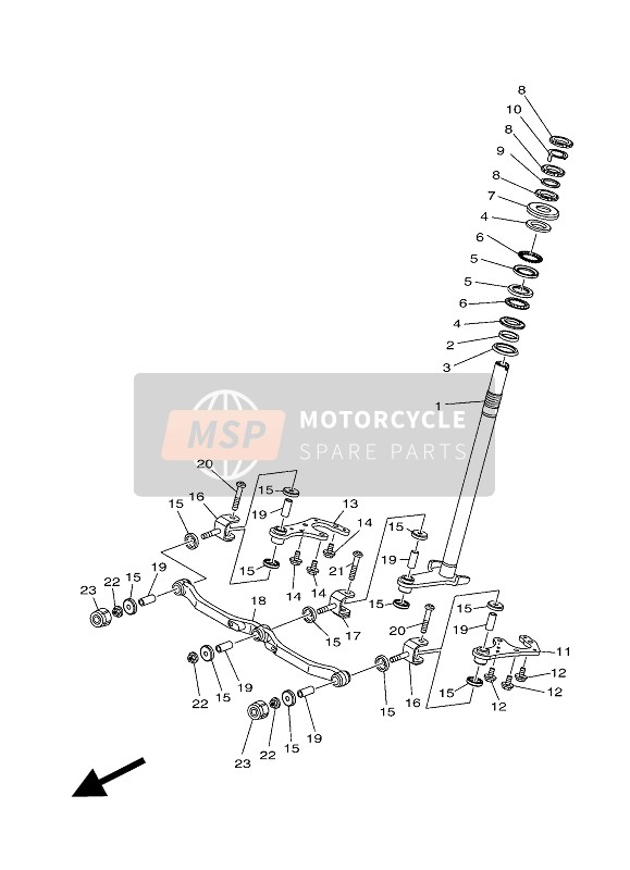 901110807600, Bolt, Hex. Socket Button, Yamaha, 2